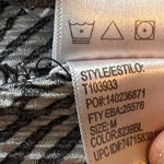 Sag Harbor Vintage  Top Medium Stretch Crinkle V-neck Flutter Sleeves Blouse Photo 4