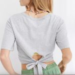 Aerie Cropped Wrapback T-Shirt Sz Small Orange Photo 2