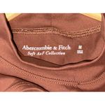Abercrombie & Fitch NEW  Soft AF Brown Mock Neck Cut Out Sleeveless Bodysuit Sz M Photo 2