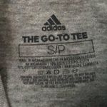 Adidas Womens GO TO Short Sleeve Logo Tee  Gray Size S Photo 3