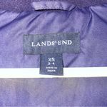 Lands' End Lands’ End Dark Blue Down Faux Fur Detach. Hooded Coat Women’s Size XS (2-4) Photo 2