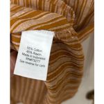 Sonoma XXL Lagenlook Lagom Boho Casual‎ Orange Stripe Flutter Sleeve Blouse  Top Photo 4