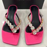 Versace Crystal Thong Slides Photo 1