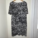 George Black & White dress asymmetric neckline size XL missing belt Photo 3
