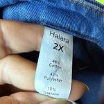 Halara EUC 2X  Blue Flare & Wide Leg Jeans Stretchy Flexible Business Casual Photo 6