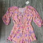 Spell & The Gypsy Collective Romper Pink Butterfly size Medium- NWOT Photo 5