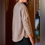 Frank & Eileen Anna Long Sleeve Capelet Sweatshirt Biscotti medium Photo 2