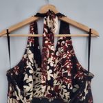 Scarlett  Women's Earth Tone Halter Floral Wrap Dress 14 Photo 3