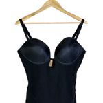 ShapeLLX Black Full Body Shaper Bodysuit Tummy Control Zipper XL Photo 1