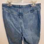 Free People NWT  Dustbowl Blue Tex Slim High Rise Yoke Seam Button Fly Jeans 26 Photo 8