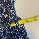 Kaileigh Arnett Faux Wrap Knit Womens Dress Sz M Blue/White Trendy Soft V-Neck # Photo 6