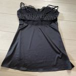 Babydoll Dress XL Open Back Flowy Y2K Indie Aesthetic Black Photo 4