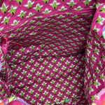 Vera & Lucy Vera Bradley Pink Orange Paisley Drawstring Granny Backpack Gym Diaper Bag Photo 7