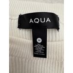 AQUA  Women's White‎ Striped Sleeveless Midi Dress Knit Top Summer Casual Photo 9