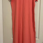 Frank & Eileen $188 Tee Lab Midi Harper Shirt Dress Shirtdress Orange Large Photo 0