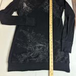 Miss Me Vintage Y2K MM Unplugged  Long Sleeve Rhinestone Wings Black Thermal L Photo 6