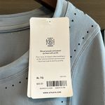 Athleta NWT  Shanti Eyelet Top in Begonia Blue Star, XL Photo 5