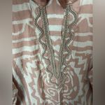 Soft Surroundings  Beaded Top, Tunic, Swim Cover Up Pink Size 1X Photo 2