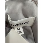 &merci &merci Floral Pom Pom Aline Dress Medium Grey Short Sleeve Mini New Photo 6