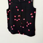 Kate Spade [ New York] Black Cherry Blossom Floral Print Sleeveless Blouse Sz 10 Photo 8