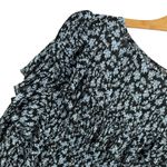 Mango MNG Floral Ruffle Long Sleeve Dress Size 12 New Photo 2