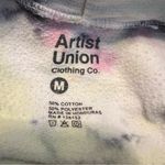 Artist Union Clothing Co. Tie Dye Hoodie Size M Pink Yellow Sweatshirt Pullover Size M Photo 3