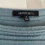 Lafayette 148  blue green sweater small wool cashmere blend ribbed high low Photo 1
