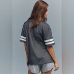 Anthropologie NWT  x The Wild Collective Sparkle Yankees MLB Jersey Tee Photo 2