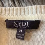 NYDJ short sleeve pointelle sweater white M Photo 5