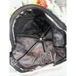 Robin Ruth Chicago  Floral Quilted Baseball Hat Snap Back White Pink Faux Leather Photo 5