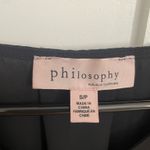 Philosophy  Black Sheer Work Top Photo 2