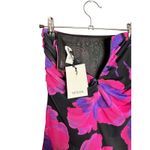 NWT Misha Revolve Danitza Mesh Mini Skirt‎ Size XS Pink Black Floral Fitted Photo 6