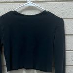 Brandy Melville Blue Button Down Cropped Long Sleeve one size. Photo 4