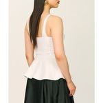 Reformation The Collection Truro Top Size 4 White Bustier Corset Zip Front Tank Photo 3