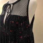 Volcom  Black and Red Floral Sleeveless Top Size M Photo 5