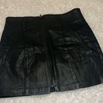 Carmar zip mini skirt size 26 Black Photo 0