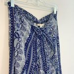 Style & Co Blue And White Printed Pants Photo 1