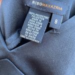 BCBGMAXAZRIA  BLACK SATIN HALTER GOWN Photo 4