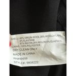 Shoshanna  Sleeveless Peplum Sheath Dress Size 8 Black Wool Blend Raised Pattern Photo 3