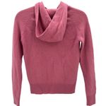 Banana Republic Cashmere Hoodie Pink Ribbed Pullover Pocket Luxury Sweater Sz XS Photo 1