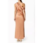 Elliatt copper Retreat one shoulder satin gown Size Large Cocktail Bodycon Photo 1