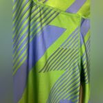 Reebok  Green and Blue Patterned Leggings Photo 2