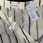 Maurice's NWT Pink/Black Striped Sleeveless V Neck Top Career Office Wear L Photo 6