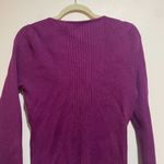 Anthropologie  Maeve Size XL Zip Zipper Front Cardigan Sweater Ribbed Purple Photo 10
