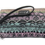 Sakroots charging wristlet, One World Boho style, elephant embroidery Photo 0