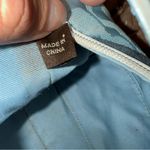 Coach *RARE*  Denim Wave Patchwork Demi Bag Suede Light Blue Handbag Y2K Photo 6