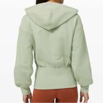Lululemon Hugged-Waist Cotton Zip Hoodie Size 12 - Green Fern Photo 3