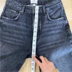 ANINE BING  frayed high-rise bootcut jeans in dark gray Photo 10