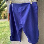 Zella 🆕🪻  Nordstrom Live-In Slim Fit Knee Shorts/Capris, Black & Purple NWT, XL Photo 3