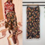 Ulla Johnson  Cecilia Jersey Midi Length Skirt Evergreen Floral size M Medium Photo 1